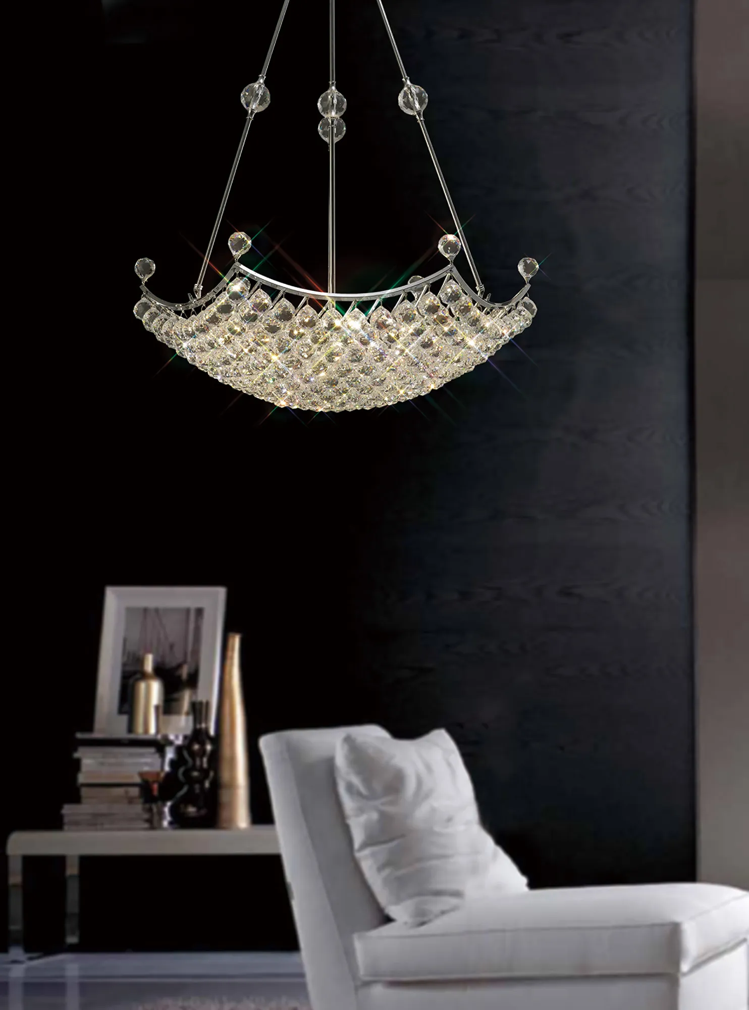 Cesto Crystal Ceiling Lights Diyas Statement Crystal Fittings Cesto Crystal Ceiling Lights Diyas Statement Crystal Fittings